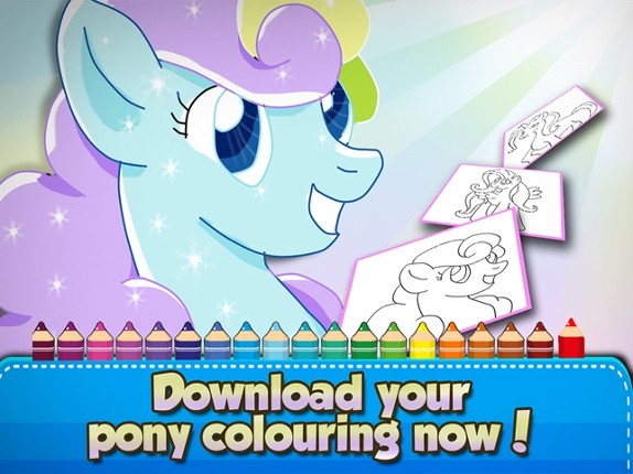 ` Pony Coloring book for Kids and Toddler Activities - Girl edition LITE screenshot