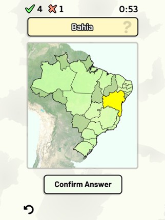 States of Brazil Quiz screenshot