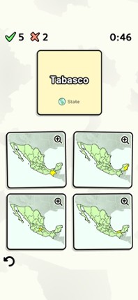 States of Mexico Quiz screenshot