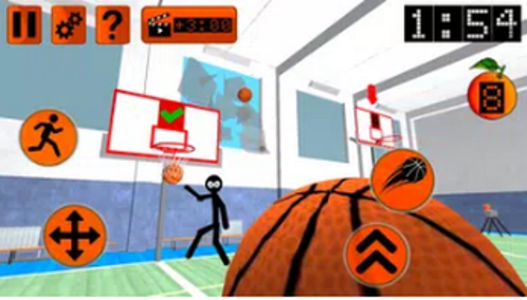 Stickman Neighbor. Basketball Basics Teacher 3D Image