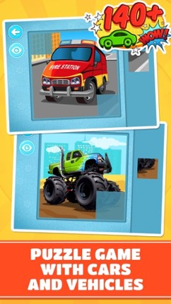 Cars and Vehicles Puzzle : Logic Game for Kids screenshot