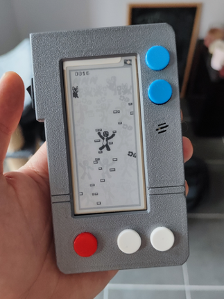 David & John /ᐠ.ꞈ.ᐟ\ Game & Watch - Raspberry Pi PICO - E Paper - Video Game Handheld Console Image
