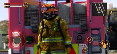 Firefighter:Car fire truck sim Image