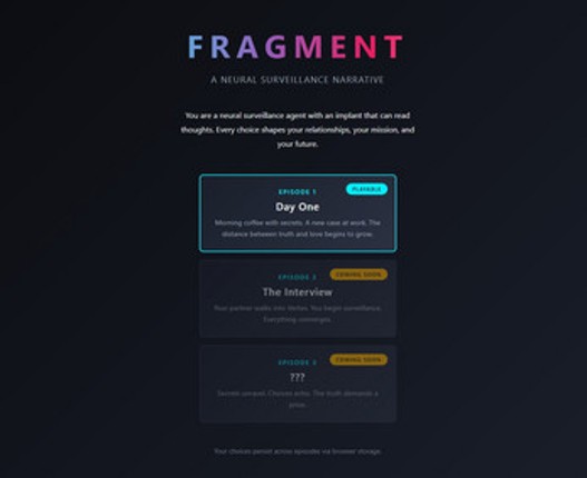 FRAGMENT // Insight Protocol screenshot