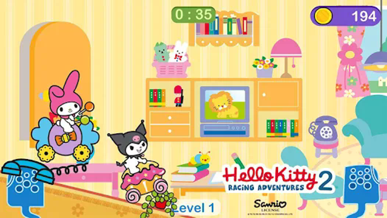 Hello Kitty games - car game screenshot