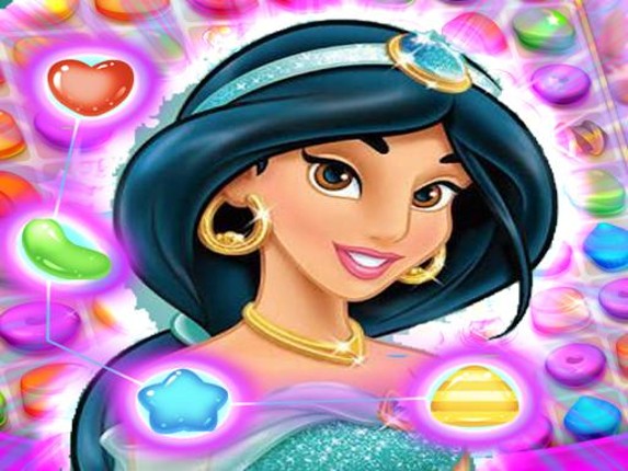 Jasmine Aladdin Match 3 Puzzle Game Cover