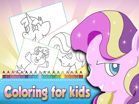 ` Pony Coloring book for Kids and Toddler Activities - Girl edition LITE Image