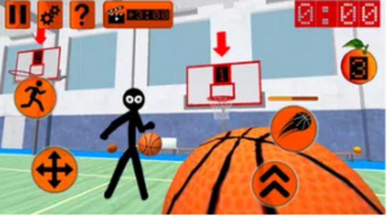 Stickman Neighbor. Basketball Basics Teacher 3D screenshot