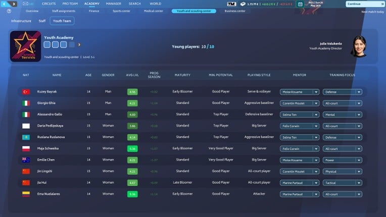 Tennis Manager 25 screenshot