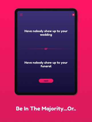 Would You Rather: Party Game screenshot