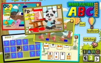 ABC preschool word and picture puzzle phonics Image