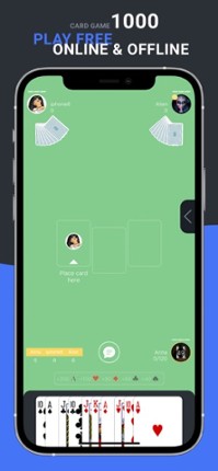 Card game 1000 online offline screenshot