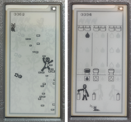 David & John /ᐠ.ꞈ.ᐟ\ Game & Watch - Raspberry Pi PICO - E Paper - Video Game Handheld Console screenshot