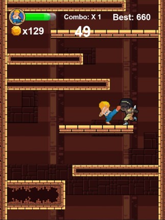 Dungeon Fighter - 8 Bit Endless Kung Fu Fighting Game screenshot