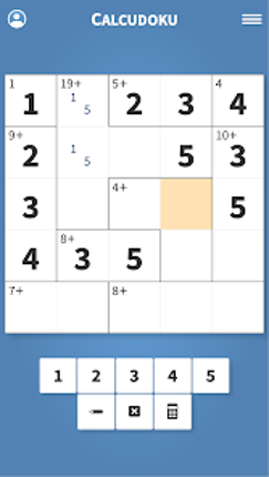 Calcudoku · Sudoku-like Puzzle screenshot
