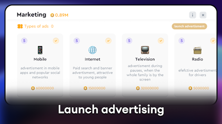 Smartphone Creator Tycoon inc screenshot