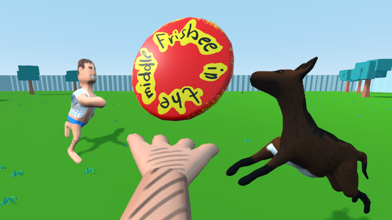 Games like Frisbee in the Middle