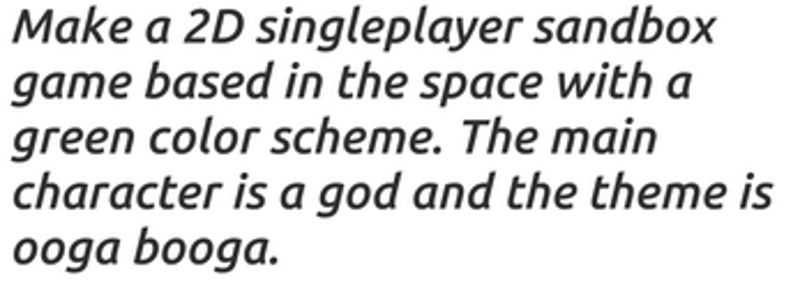 Game Idea Generator screenshot