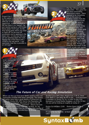 SyntaxBomb Magazine screenshot