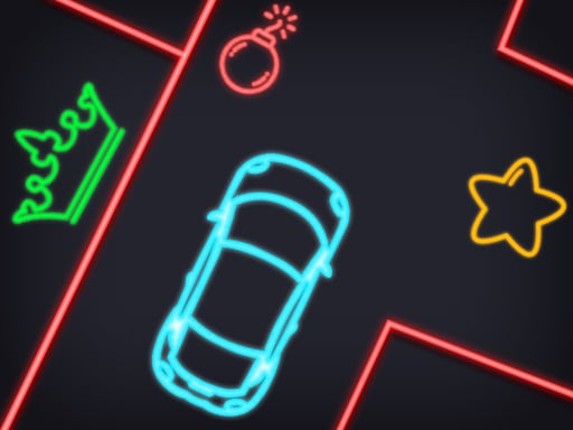 Neon Car Puzzle Game Cover