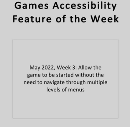 Accessibility Feature of the Week Image