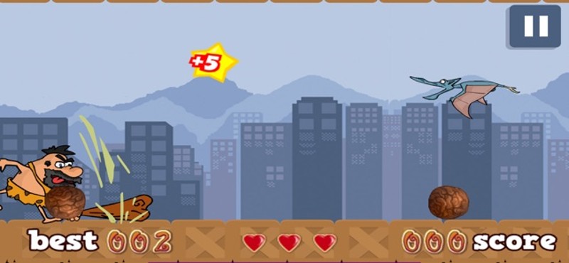 CaveMan in City Image