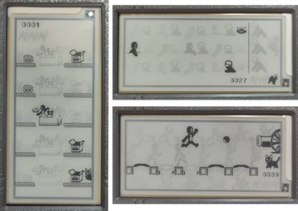 David & John /ᐠ.ꞈ.ᐟ\ Game & Watch - Raspberry Pi PICO - E Paper - Video Game Handheld Console screenshot