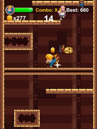 Dungeon Fighter - 8 Bit Endless Kung Fu Fighting Game screenshot