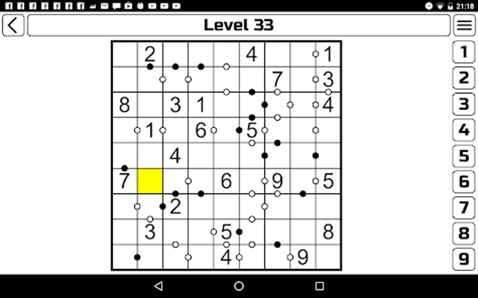 Kropki Puzzle screenshot