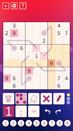 Thermo Sudoku screenshot