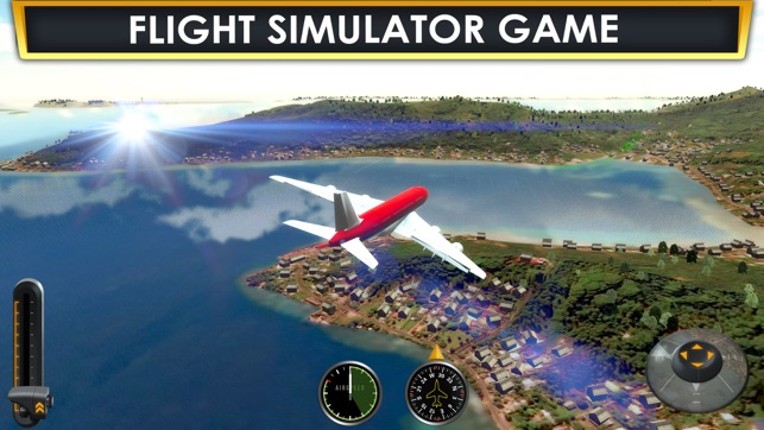 Plane Flying Parking Sim a Real Airplane Driving Test Run Simulator Racing Games screenshot