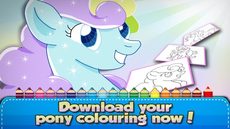 ` Pony Coloring book for Kids and Toddler Activities - Girl edition LITE screenshot