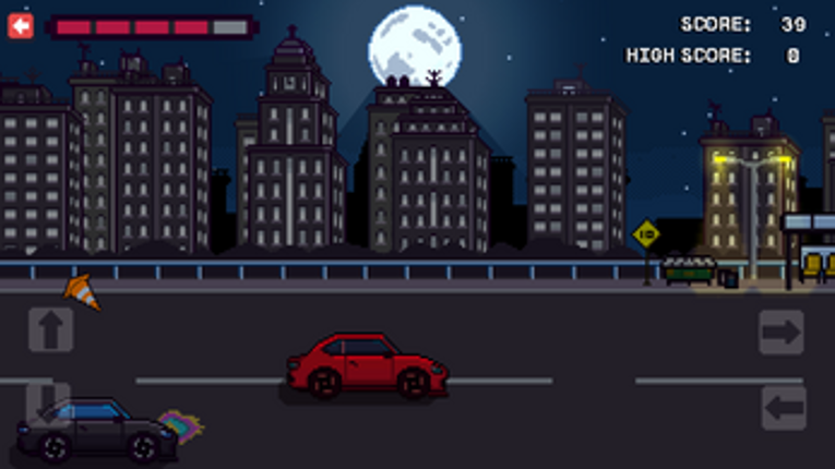 Racing under the moon Image