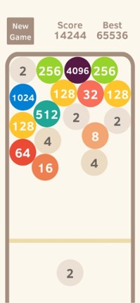 2048 Bubble Pop screenshot