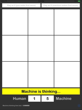 AI x0 (Tic-tac-toe) UNBEATABLE screenshot