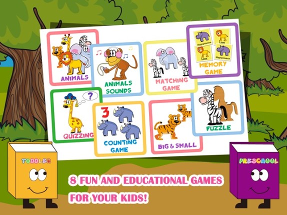 Animals Toddler Preschool FREE -  All in 1 Educational Puzzle Games for Kids screenshot