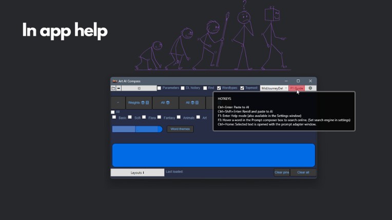 Art AI Compass: Prompt Randomizer & Manager screenshot