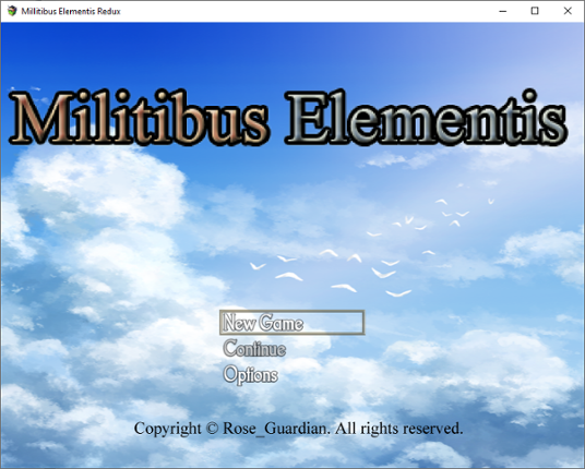 Militibus Elementis Redux Game Cover