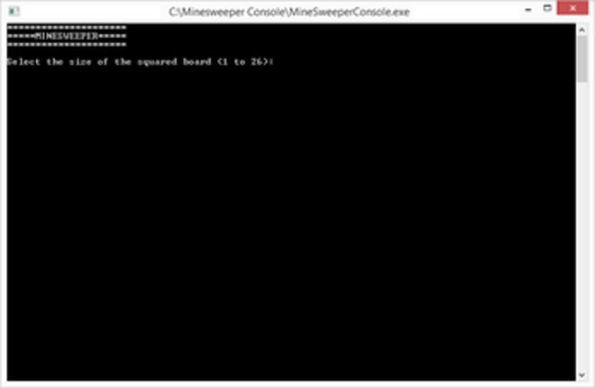 Minesweeper Console Image
