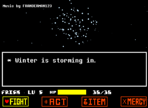 Undertale - Blue Snow screenshot