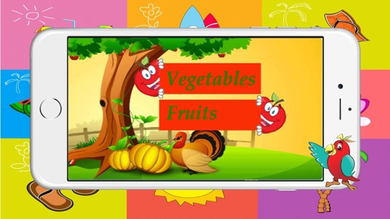 Match Vocabulary English Kids Free Learn Vegetable and Fruit screenshot