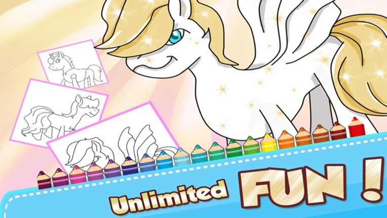 ` Pony Coloring book for Kids and Toddler Activities - Girl edition LITE Image