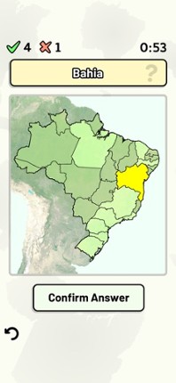 States of Brazil Quiz screenshot