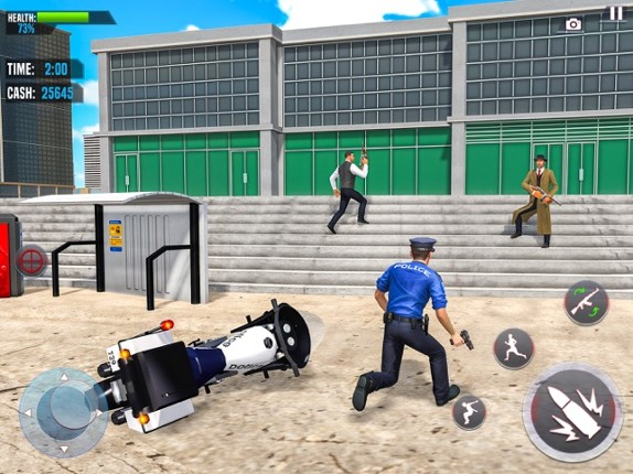 US Police Chase Bike Games 3D screenshot