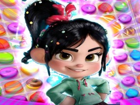 Vanellope Von Schweetz Match 3 Puzzle Image