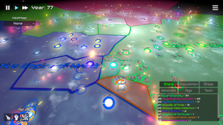 GalactiWar - Empire Simulator screenshot