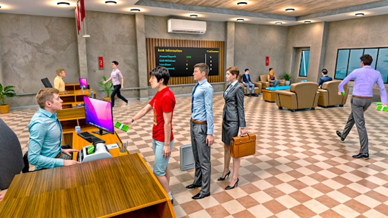 Idle Bank Simulator Money Game screenshot