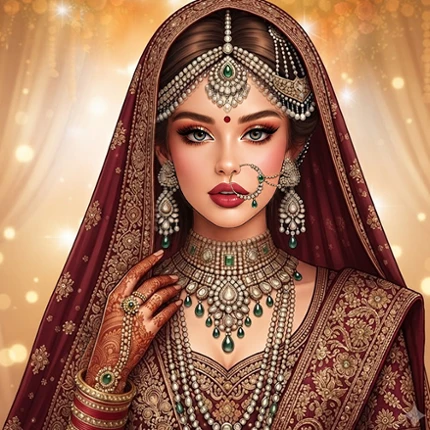 Indian Fashion Wedding Dressup Image
