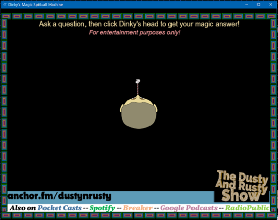 Dinky's Magic Spitball Machine Game Cover