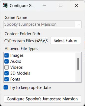 Game Texture Pack Manager screenshot